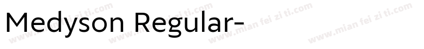 Medyson Regular字体转换